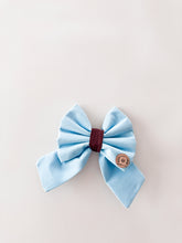 Load image into Gallery viewer, 'hazelnut sky' sailor bow
