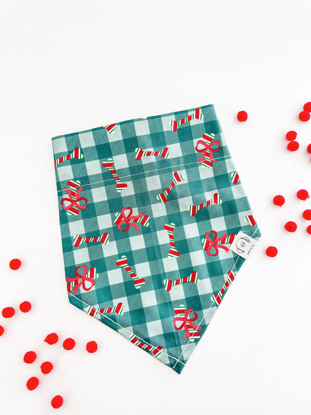 'peppermint paws' bandana