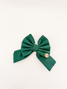 'pawfect pine' sailor bow