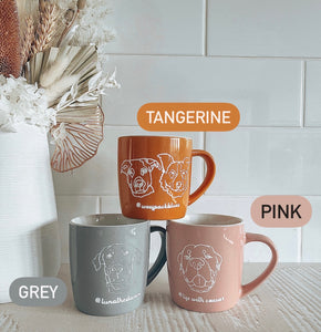 cat slogan mugs