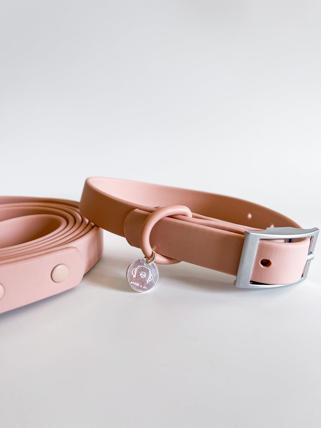 'blush' biothane collar