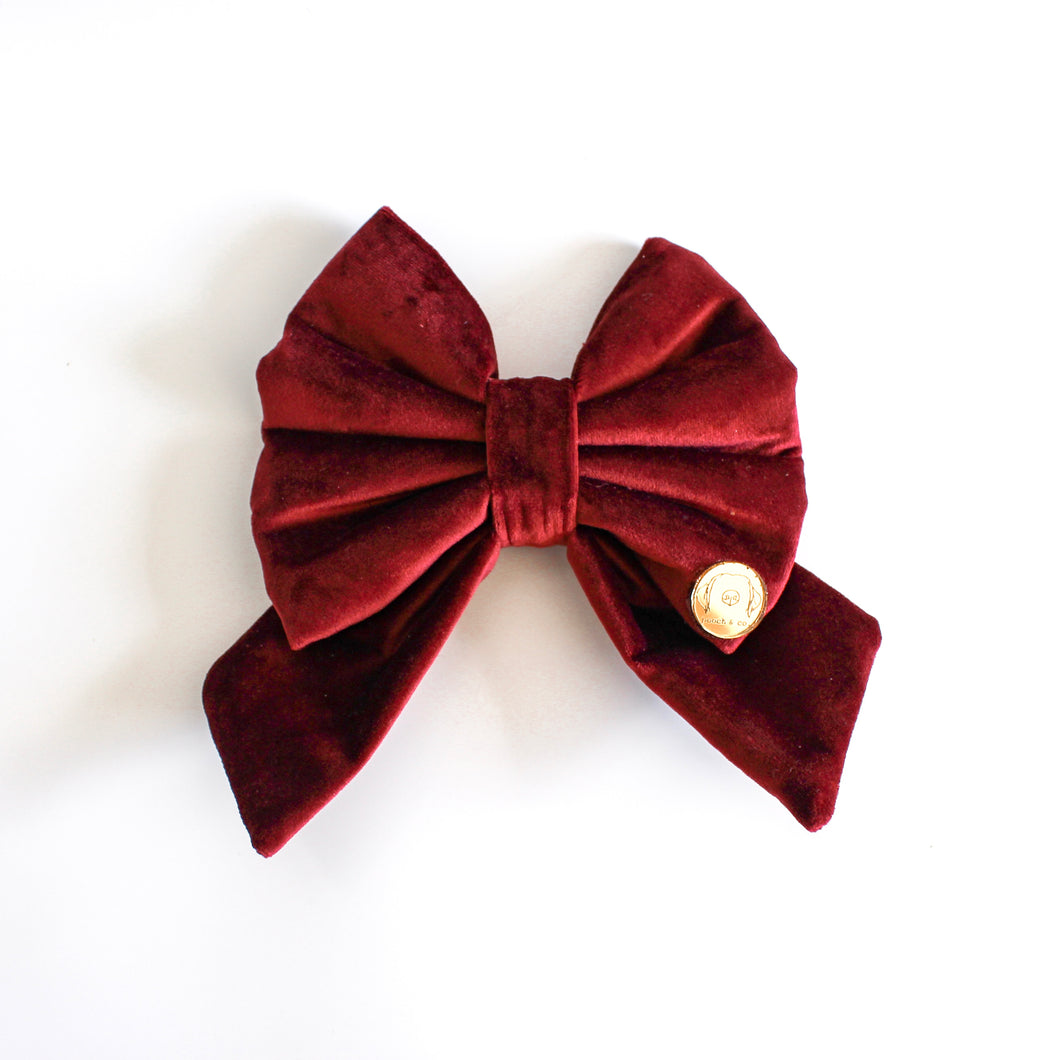 'cabernet' sailor bow