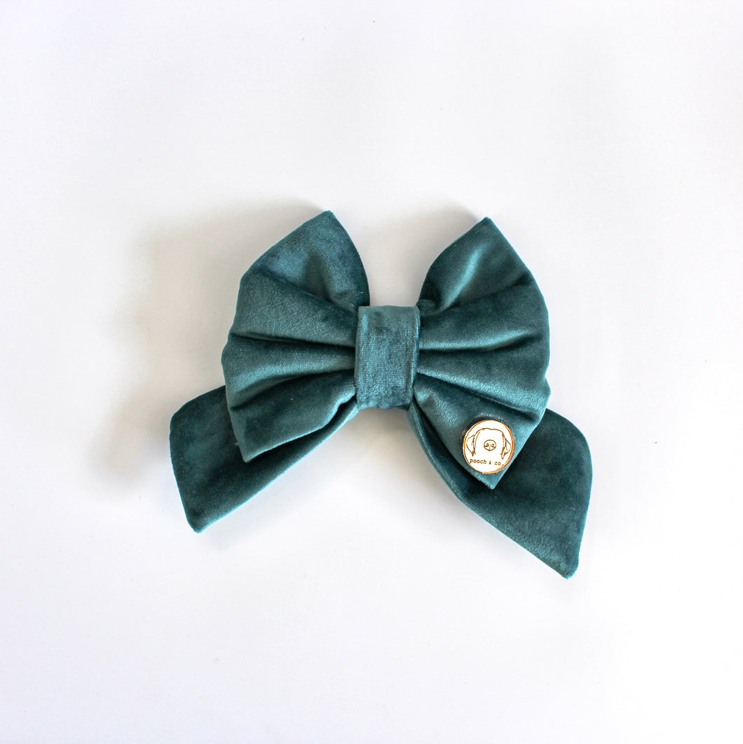 'teal' sailor bow