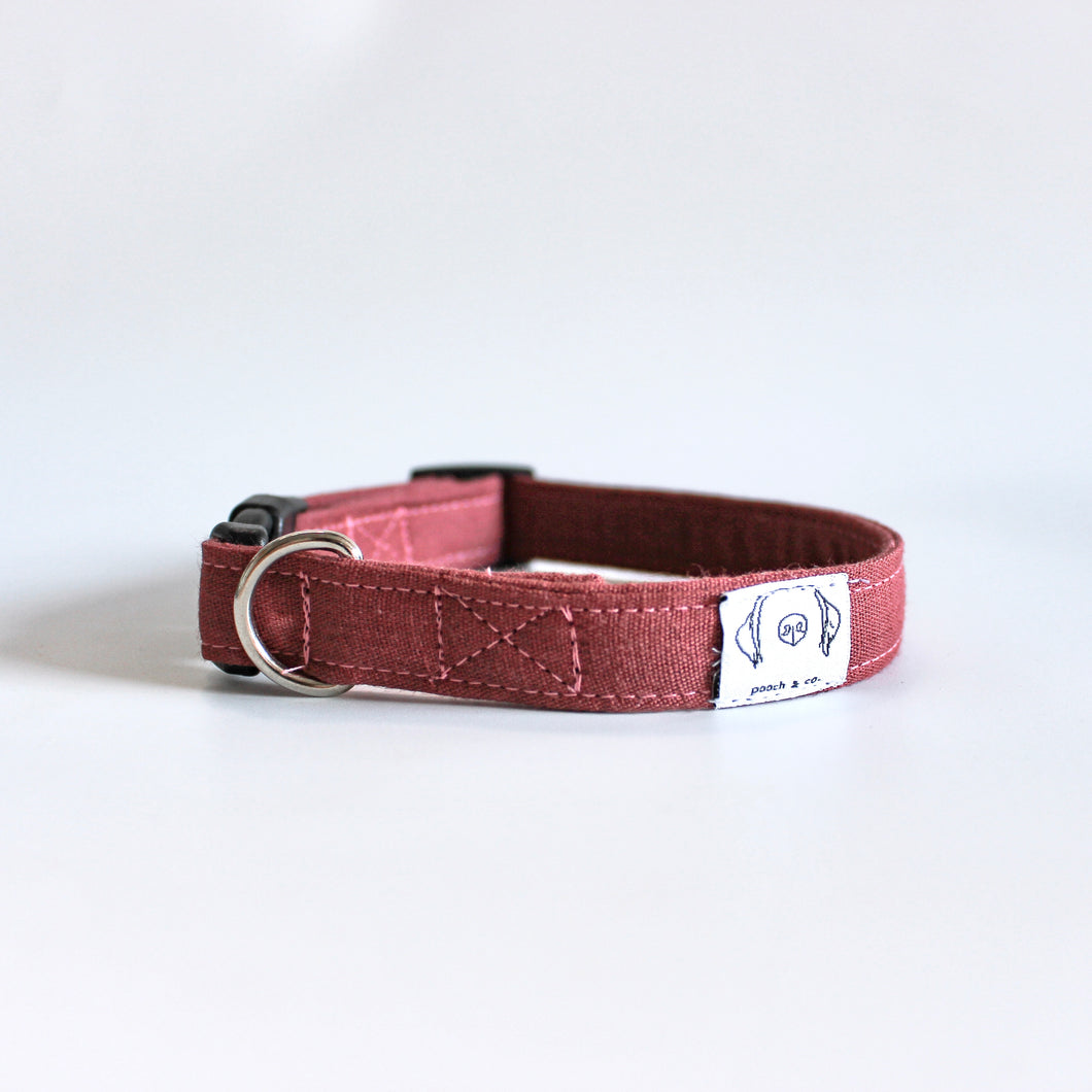 'raspberry' puppy collar