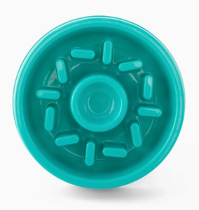 Zippy Paws Happy Bowl Slow Feeder Donut (Teal)