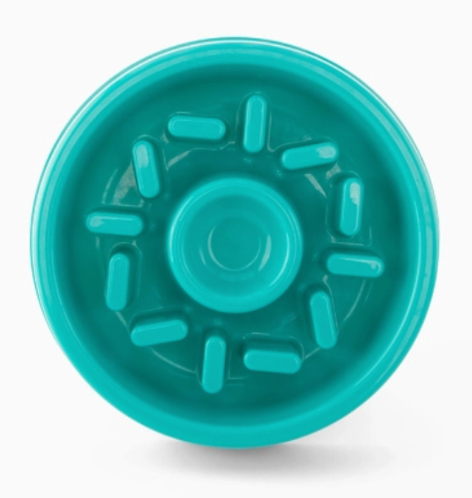 Zippy Paws Happy Bowl Slow Feeder Donut (Teal)