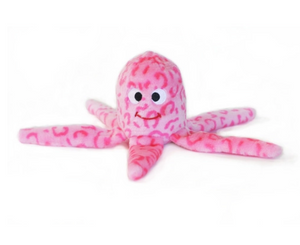 Zippy Paws Floppy Jelly Pink Octopus