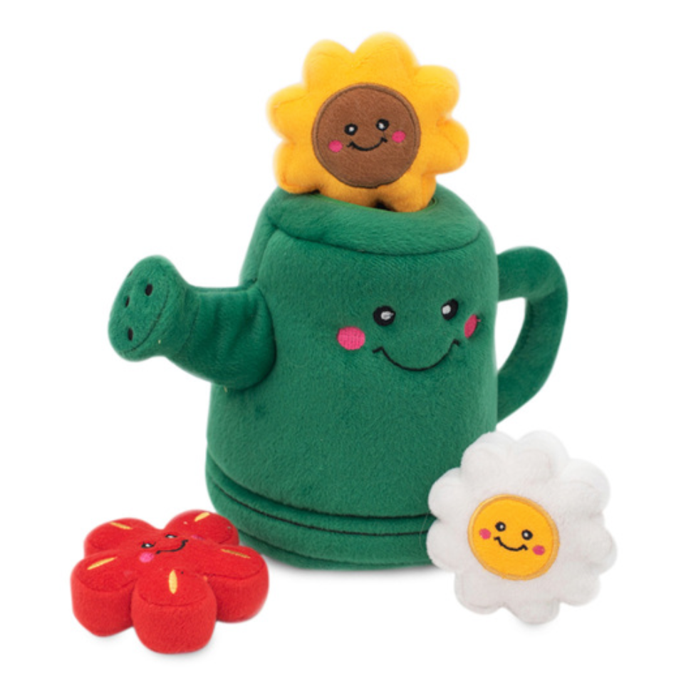 Zippy Paws Burrow Interactive Watering Can + 3 Flowers